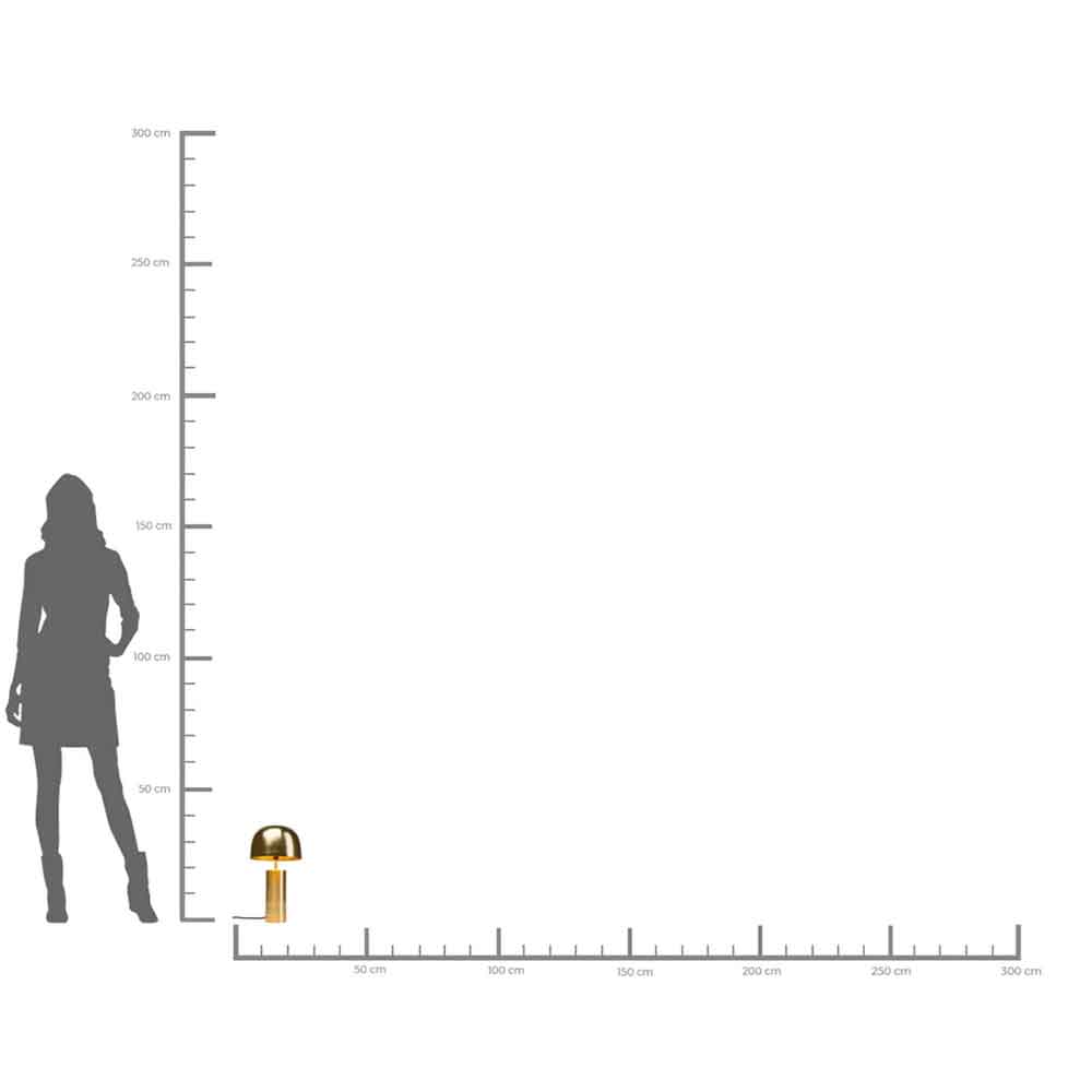 Silhouette einer Frau neben einem kleinen goldenen pilzförmigen Objekt auf einem Höhen- und Breitenmessgitter.