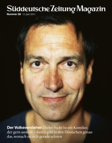 Nahaufnahme eines lächelnden Mannes auf dem Cover des Süddeutsche Zeitung Magazins, Ausgabe Juli 2011.