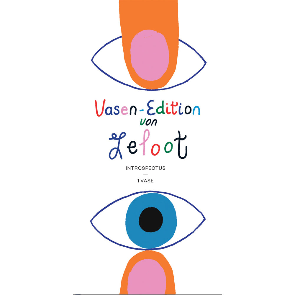 „Introspectus“ von Zeloot 0 enthält einen farbenfrohen Text mit zwei stilisierten Augen und zwei orangefarbenen Fingern mit rosa Nägeln darüber und darunter.