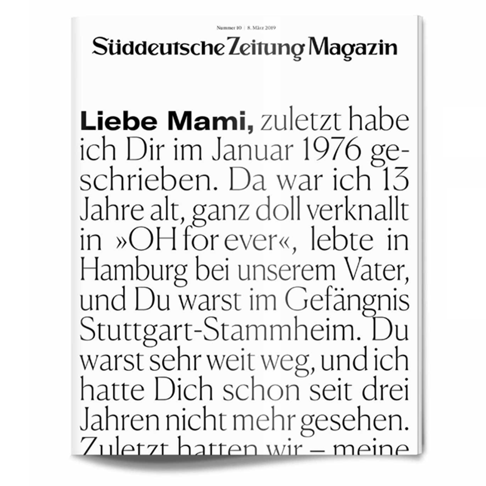 Süddeutsche Zeitung Magazin Heft 10, 2019 - Bild 1