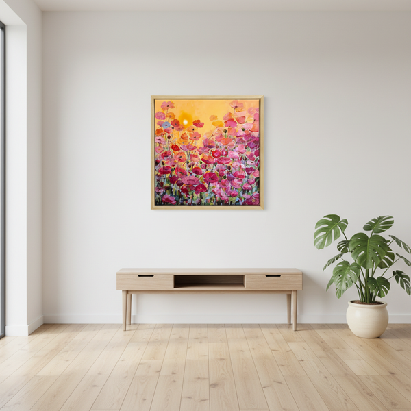 Sandra Gebhardt-Höpfner: Bild "Summer Garden 2" (2023), gerahmt