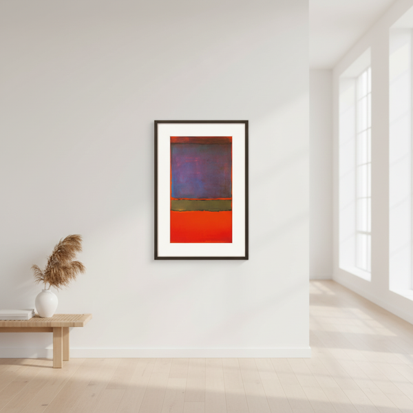 Mark Rothko: Bild "No. 6 (Violet, Green & Red)" (1951), gerahmt