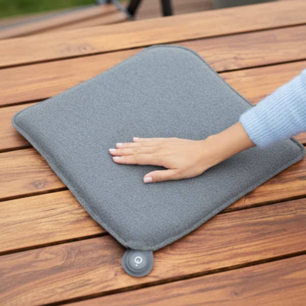 Outdoor Sitzheizkissen OL 600 grau, inkl. Powerbank