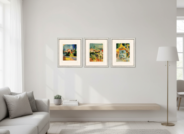 August Macke: 3 Bilder im Set