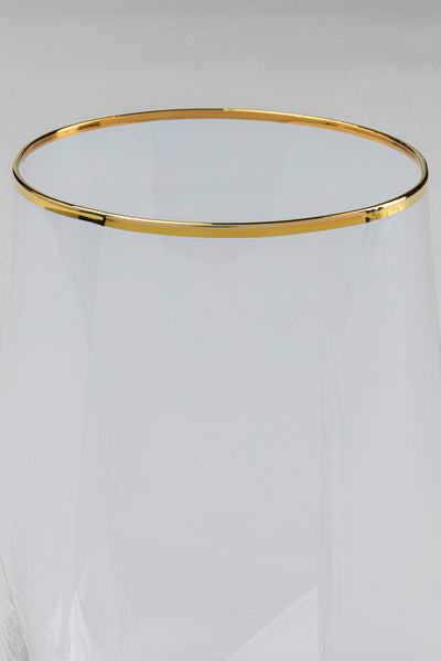 Wasserglas Diamond Gold Rim (4/tlg.)