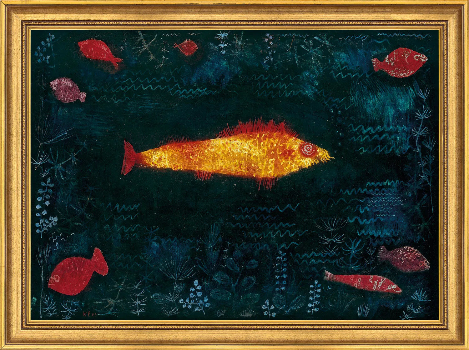 Paul Klee: Bild "Der goldene Fisch" (1925)