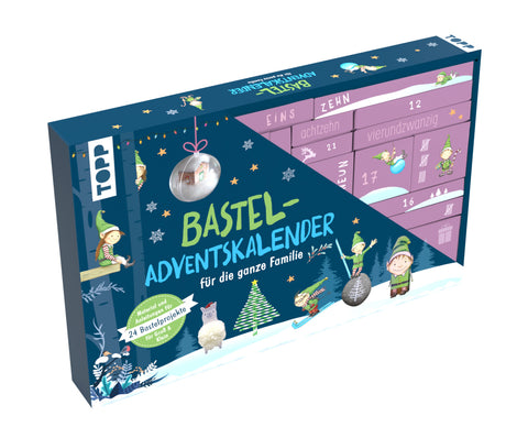 Familien-Bastel-Adventskalender - 24 Bastelprojekte mit Material - Bild 1