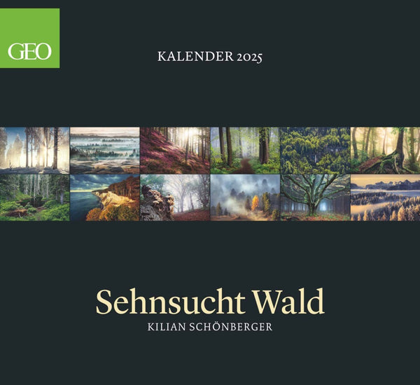 GEO - Sehnsucht Wald Wandkalender 2025 - Eindrucksvoller Waldlandschaften Kalender, Harmonisches Format 60x55 cm, mit Faszinierenden Wald- und Naturbildern - Bild 1