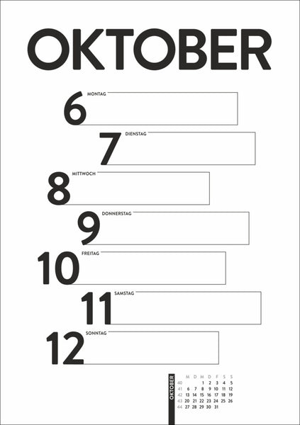 Design-Wochenplaner 2025 - Bild 10