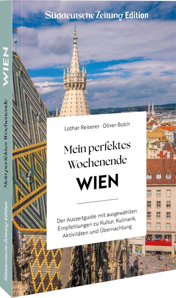 Buchumschlag mit Wiener Stadtbild und Stephansdom mit dem Titel Mein perfektes Wochenende WIEN.