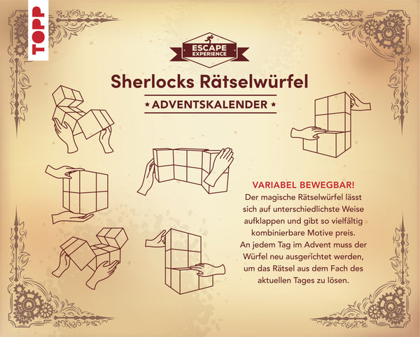 Escape Experience Adventskalender - Der magische Rätselwürfel: Sherlock Holmes und das mysteriöse Geschenk - Bild 2