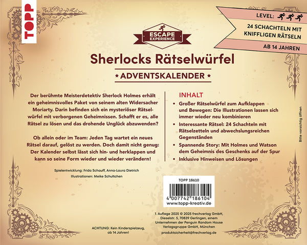 Escape Experience Adventskalender - Der magische Rätselwürfel: Sherlock Holmes und das mysteriöse Geschenk - Bild 4