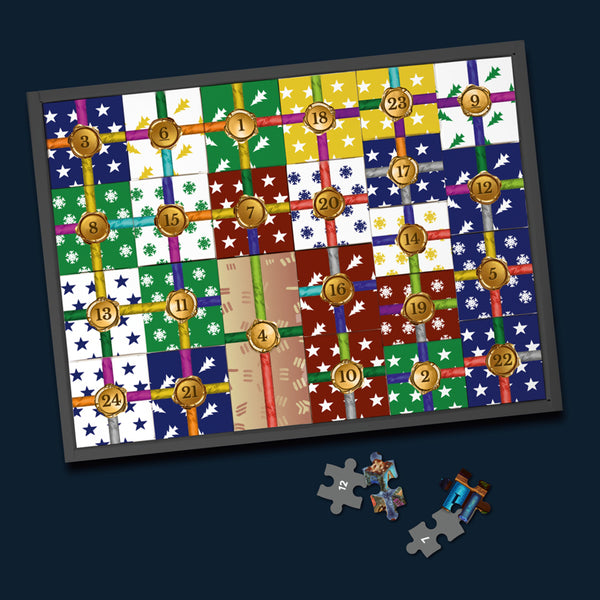 Puzzle-Rätsel-Adventskalender: Im Labor der Winterhexe - 24 Puzzles mit insgesamt 960 Teilen - Bild 3
