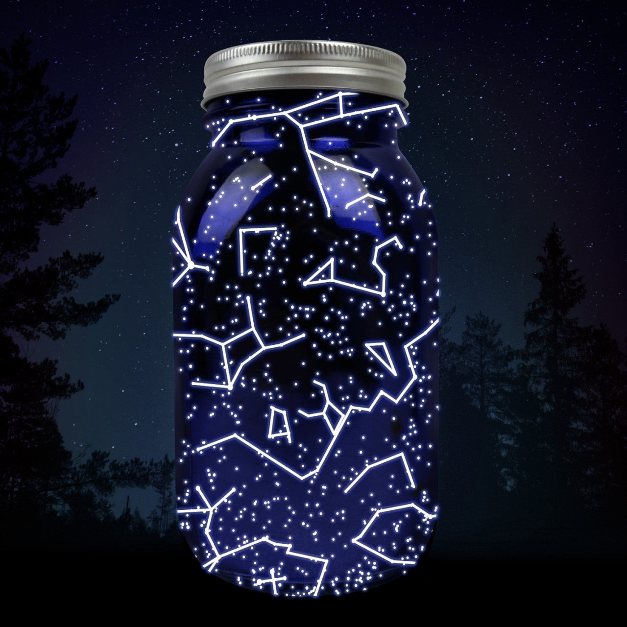 Laterne Sterne im Glas - solarbetrieben - Bild 2