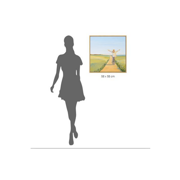 Anja Struck: "Ich atme die Freude in mein Herz" gerahmt, 2024