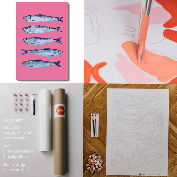 Malen nach Zahlen "Perspektivenwechsel Pink"