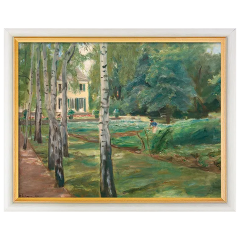 Das Werk zeigt den Garten der 1909 von Liebermann erworbenen Villa in Berlin-Wannsee.