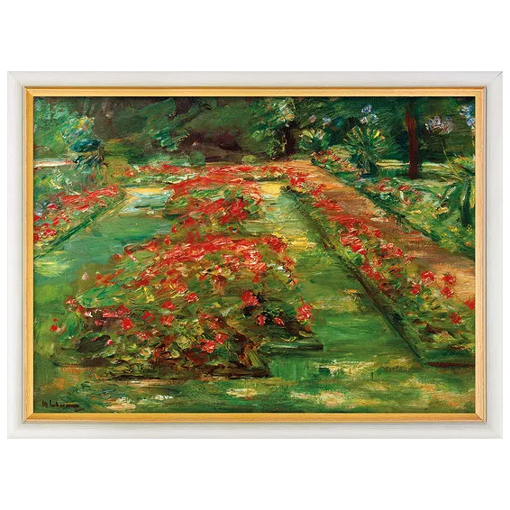 Blumenterrasse im Garten der 1909 von Liebermann erworbenen Villa in Berlin-Wannsee.