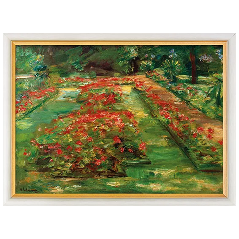 Blumenterrasse im Garten der 1909 von Liebermann erworbenen Villa in Berlin-Wannsee.