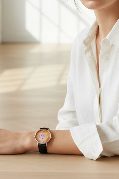 Künstler-Armbanduhr "Paul Klee - Baldgreis"