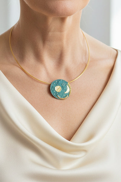 Petra Waszak: Collier „Himmelsscheibe von Nebra“