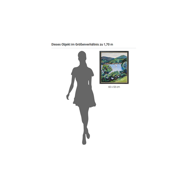 August Macke: Bild "Ansicht vom Tegernsee" (1910)