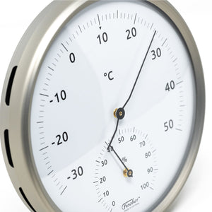 Außenthermometer mit Hygrometer - Edelstahl - Bild 3