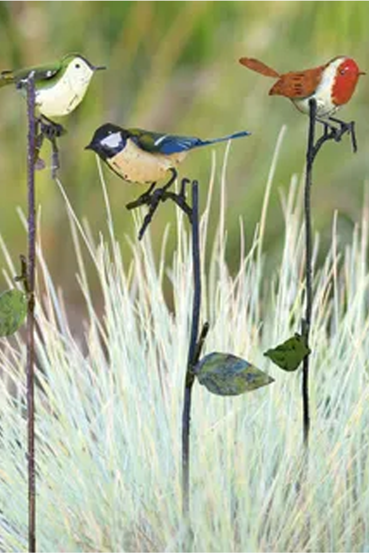 Gartenstecker "Vögel" im 3er-Set