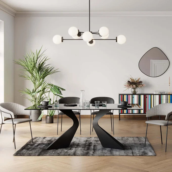 Tisch Gloria Keramik Schwarz 180x90cm