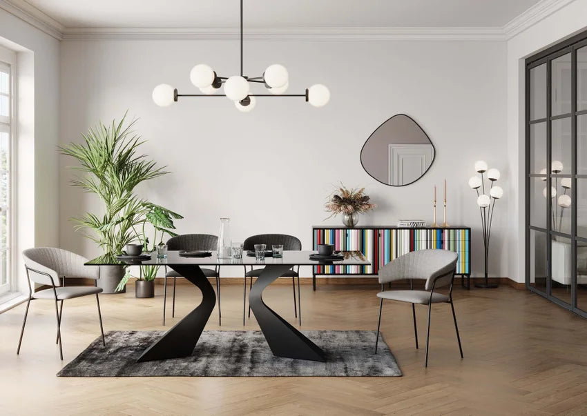 Tisch Gloria Keramik Schwarz 180x90cm
