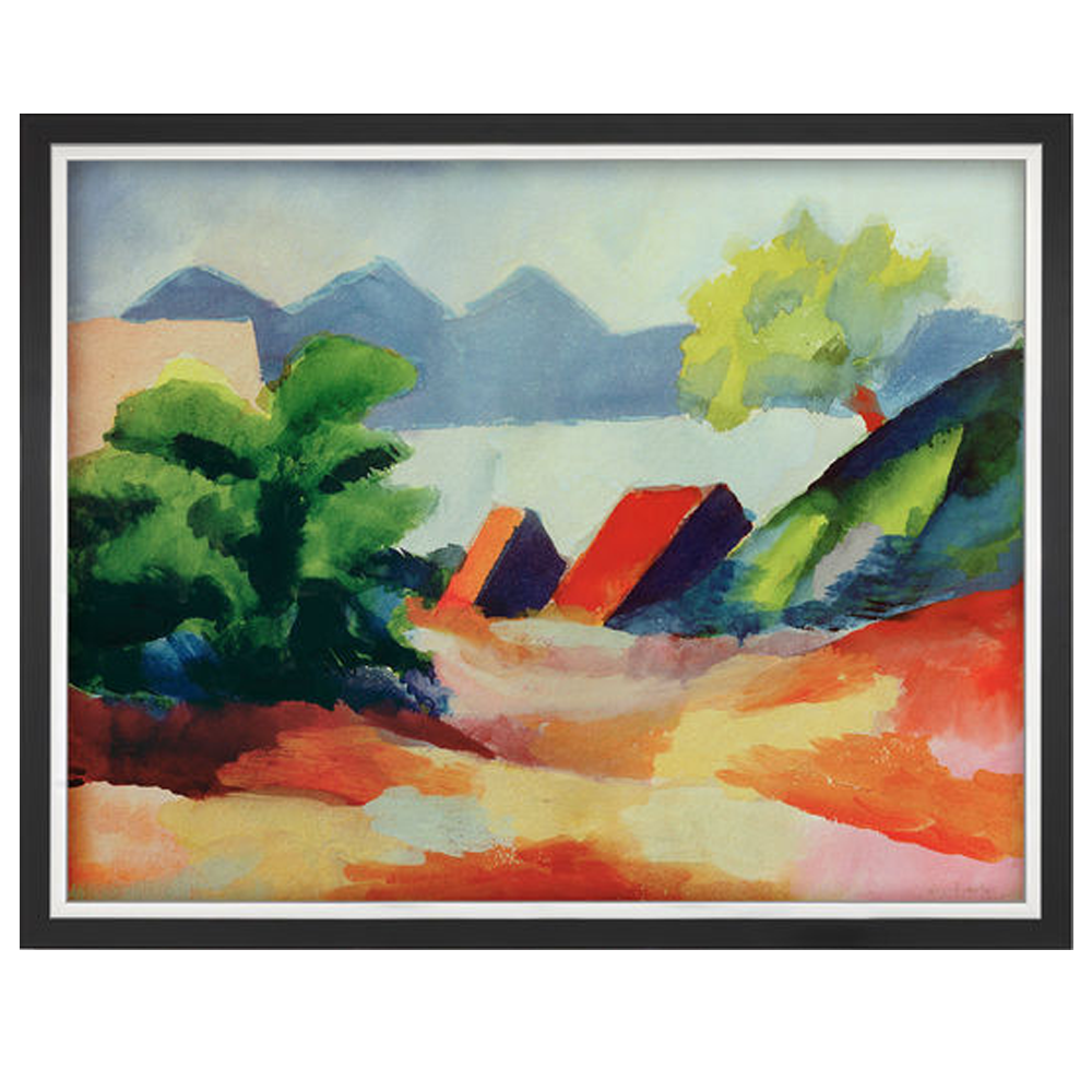 August Macke: Bild "Am Thuner See I"