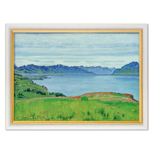 Ferdinand Hodler: Bild “Landschaft am Genfersee mit Blick gegen das Wallis”, 1907 - Bild 1