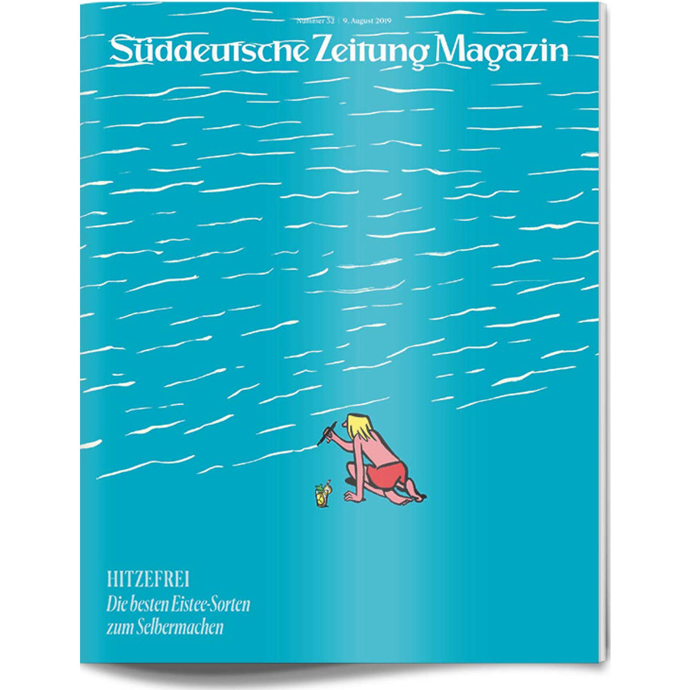 Das Titelbild des Magazins zeigt ein Mädchen am Wasser mit Eis, unter dem Titel Süddeutsche Zeitung Magazin.