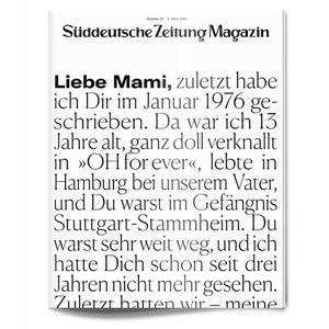 Süddeutsche Zeitung Magazin Heft 10, 2019 - Bild 1